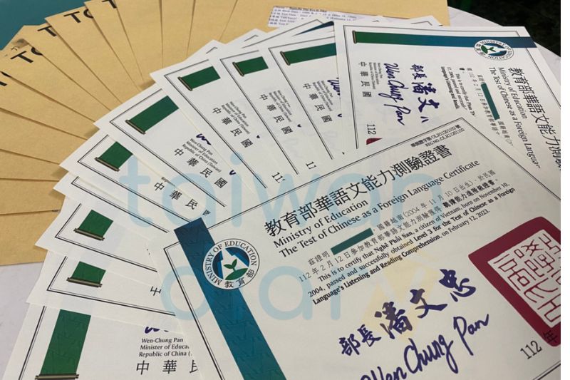 chứng chỉ tiếng trung