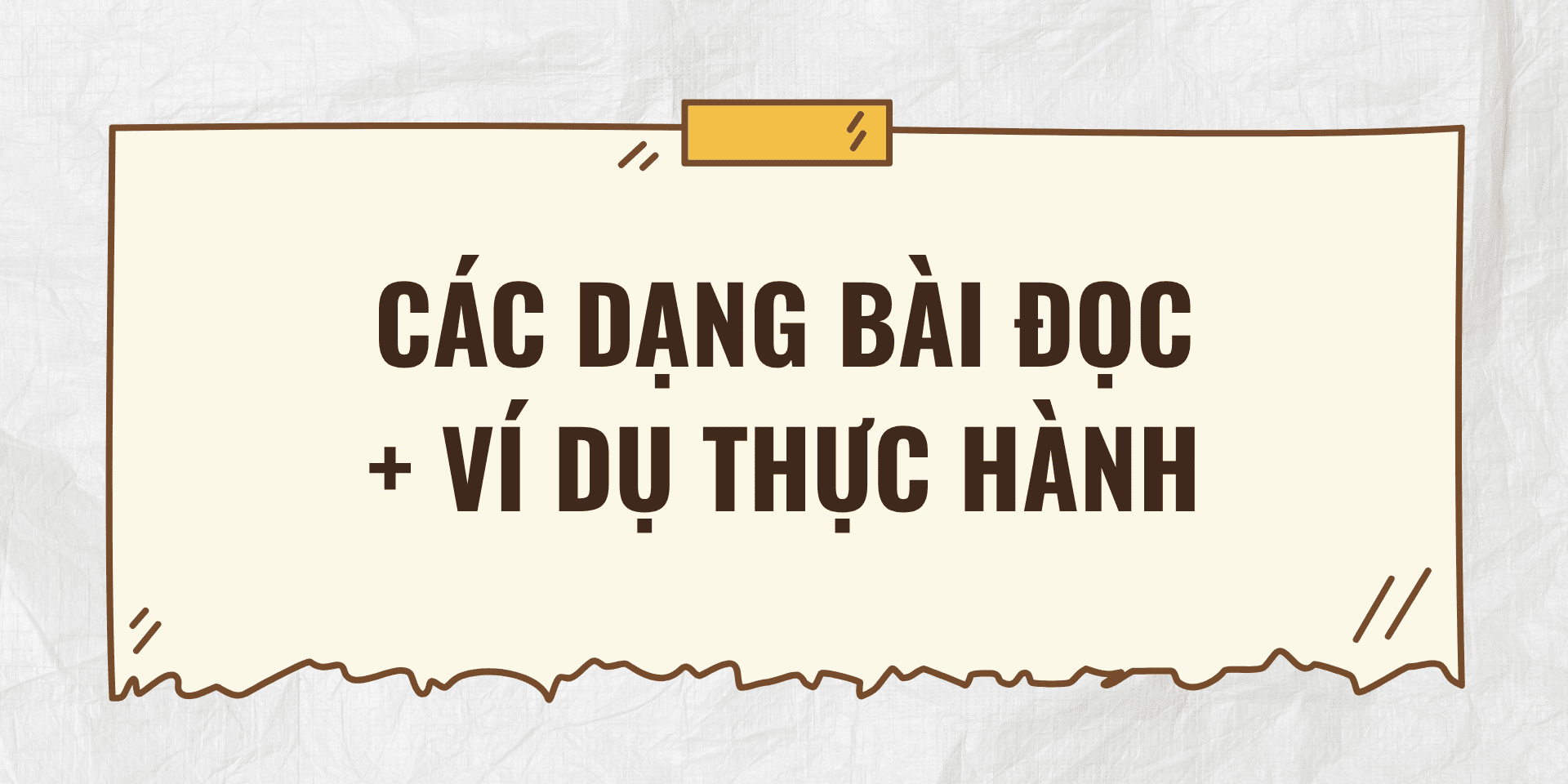 Các dạng bài đọc HSK1 và ví dụ thực hành